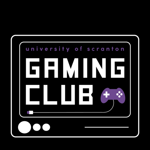 University of Scranton Gaming Club Logo (Purple and White)